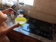 Preview 4 of Cooking with piss and cum #1 - Pancake