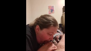 Wife swallows cum