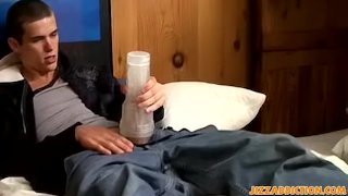 Twinks Blast Cum Together After Sharing A Fleshlight