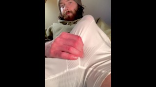 Jerking my cock in  underwear.