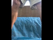 Preview 2 of Outdoor public masturbation at a busy local park and then came again at home thinking about it