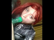 Preview 2 of Redhead spiderwoman loves cock