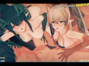 Preview 4 of Arknights - Dusk And Shu In an Incredibly Hot Orgy!