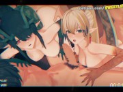 Preview 6 of Arknights - Dusk And Shu In an Incredibly Hot Orgy!
