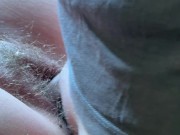 Preview 2 of Hairy pussy closeup fuck and creampie 💦