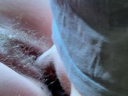 Preview 3 of Hairy pussy closeup fuck and creampie 💦