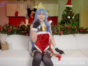 Preview 2 of Merry Christmas with creampie for sweet Ganyu Sia Siberia
