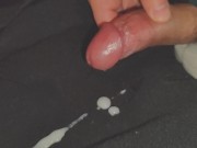Preview 5 of Three times slow motion close up cumshots, uncircumcised tiny penis cums