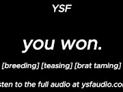 Preview 2 of You Won | Male Dom Audio Roleplay For Women [Male Moaning] YSF