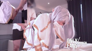 🤍Cute Frieren Cosplayer get Fucked, Asian hentai cosplay 7