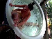 Preview 5 of spontaneous amateur fuck in the whirlpool 💦😈 Soft porn Laluna-Love
