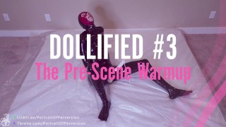 Dollified #3 - A Latex Slut Teasing Herself With A Magic Wand As A Pre-Scene Warmup