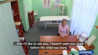 Fake Hospital - Post-birth young mom comes in for a check up and gets fucked intensely by the doctor