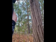 Preview 4 of Fit Teen Gets Railed and Creampied in Woods