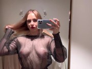 Preview 4 of sexy transparent clothes try on haul