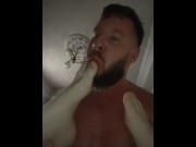 Preview 1 of A Russian man fucks a guy and licks his feet