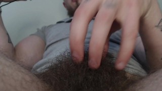 Straight hairy male dominates