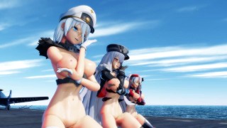 [4k mmd]  Azur Line Iron girls