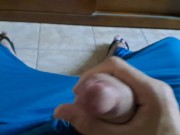 Preview 6 of Jerking off my big dick at the morning