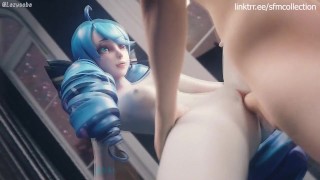 gwen 3d animation compilation