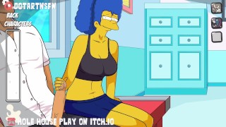 Marge Simpson Handjob Cumshot - Hole House