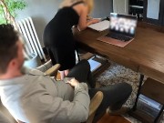 Preview 1 of Office milf secretary fucked on desk during zoom meeting