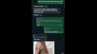 Chat Cuckold Filtrado: Mi amigo se folla a mi novia antes de la fiesta y le hace un cumshot