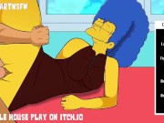 Preview 1 of Marge Simpson Thick Thighs Fucked Moaning Orgasm - Hole House