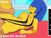 Preview 5 of Marge Simpson Thick Thighs Fucked Moaning Orgasm - Hole House