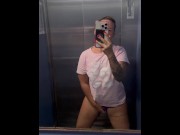 Preview 3 of Masturbating On The Elevator, I Hope Nobody Discover Me🤯
