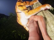 Preview 5 of Lucky young man has wild sex with a furry girl in Wild Life sex