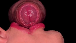CLOSE UP: Best FREE MOUTH for Your HUGE CUMSHOT! Sensual FORESKIN BLOWJOB! Mouth Full of CUM - ASMR