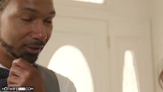 HOTWIFE XXX - Ebony Wife Gets Cuckold BBC and Huge Facial (Amari Anne)