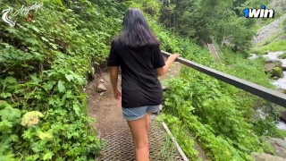 Sex Blog - Tourist Couple Walking in Nature and Having Sex