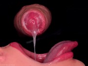 Preview 5 of CLOSE UP: BEST MOUTH For Your CUMSHOTS! HOTTEST CUM MOUTH COMPILATION! MILKING - FORESKIN - CONDOM!