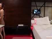 Preview 1 of Cute Asian Girl Receives Unstoppable Ride After Blowjob