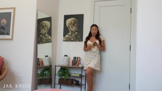 Beautiful Asian Babe gets hands on during study session - Nicole Doshi